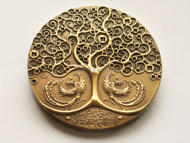 上海造币厂摇钱树大铜章